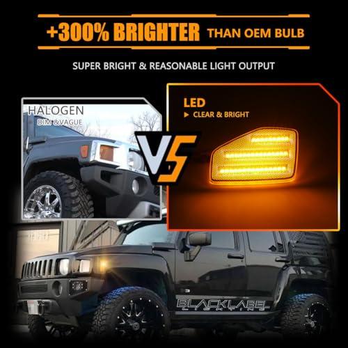 【並行輸入品】OFFKAT Front Fender LED Side Marker Lights for 2006 2010 H‘ummer_4