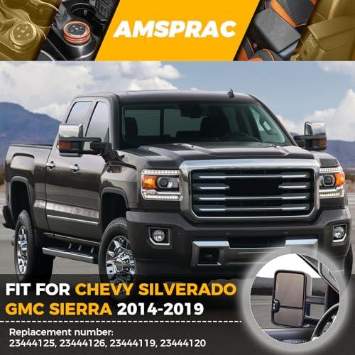 【並行輸入品】AMSPRAC Rearview Tow Mirror Caps compatible with Chevy Silverado