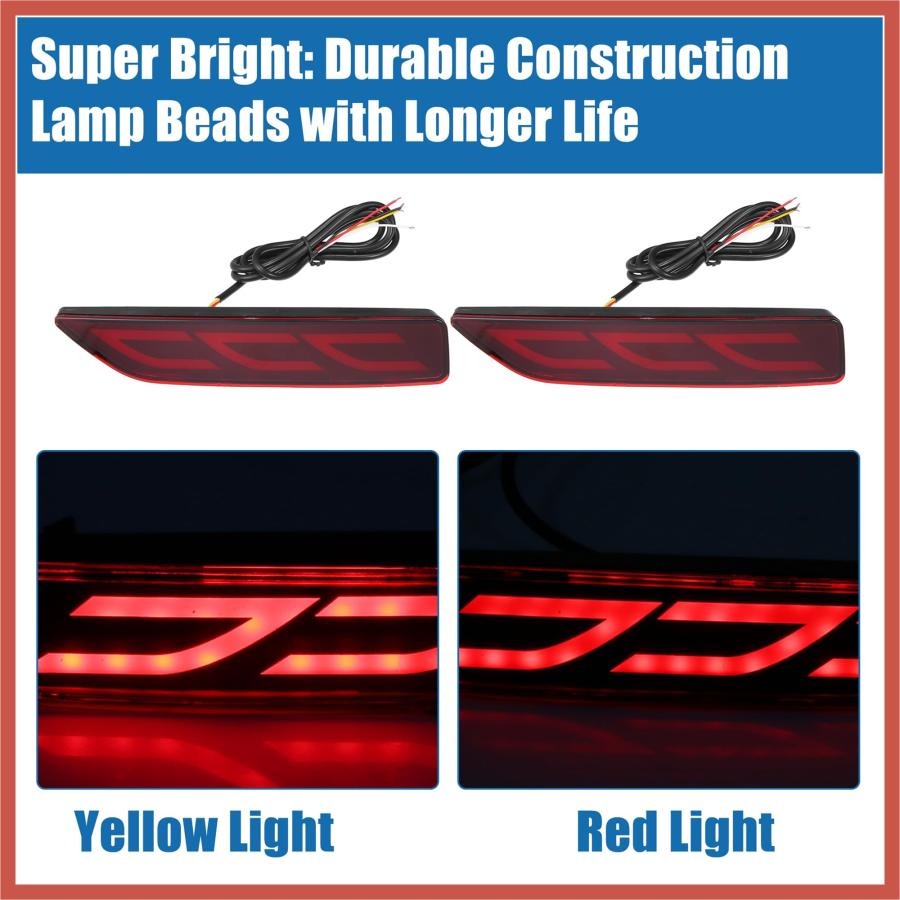 【並行輸入品】ACROPIX Rear Bumper Reflector Fog Brake Driving Tail Turn Signal_3