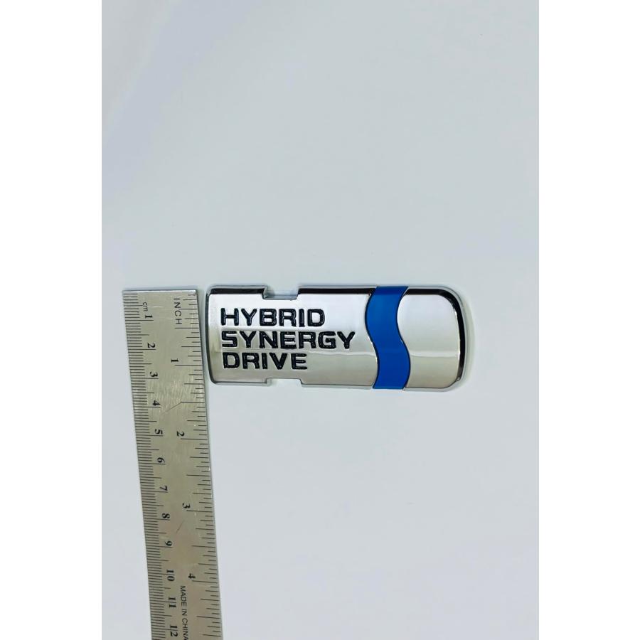 【並行輸入品】ハイブリッド シナジー ドライブ エンブレム 3D ABS プラスチック カーバッジ ステッカー デカール Hybrid Syneの画像