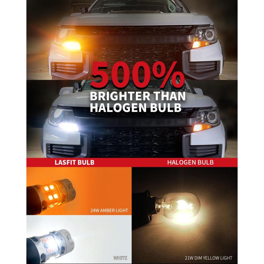 【並行輸入品】LASFIT T3 7443 スイッチバックLED電球 トヨタ カムリ SE/LE/TRD/L 2018 2025 7444 LEの画像