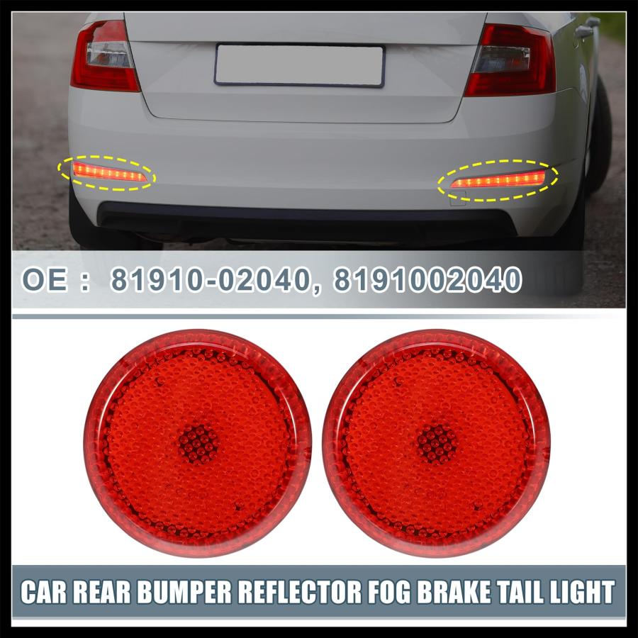 【並行輸入品】Hihaha Rear Bumper Reflector Fog Brake Tail Light 81910 02040 81_3