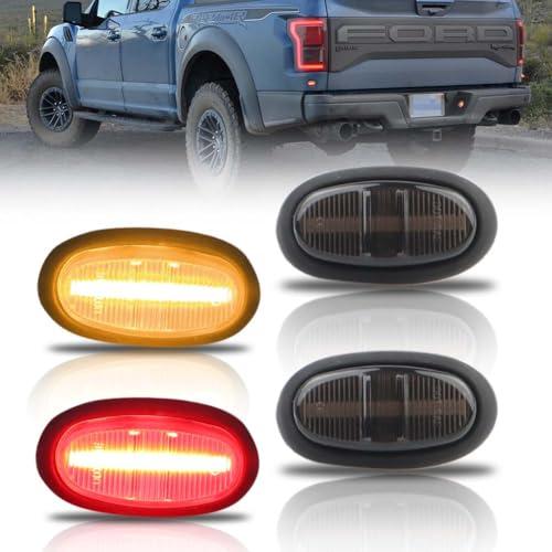 【並行輸入品】OFFKAT Front \u0026 Rear Fender LED Side Marker Lights for Fo rd F150_1