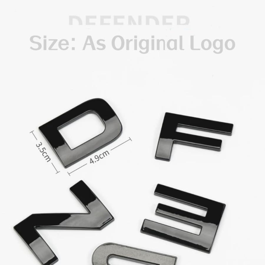 【並行輸入品】3D Raised Head Cover Hood Front Letters/Rear Trunk Letters Embleの画像