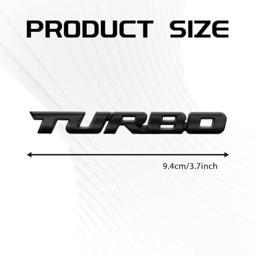 【並行輸入品】Msyuusr ターボカーエンブレム、プレミアムメタルターボバッジ、3Dターボメタルフェンダーロゴバッジステッカー、カーアクセサリ