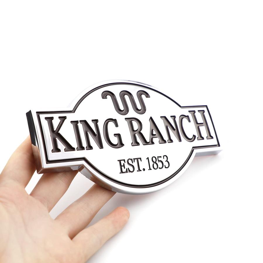 【並行輸入品】King Ranc h エンブレム カーバッジ トラックアクセサリー用 F150 F250 F350 ステッカー用 2個パック 2の画像