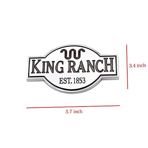 【並行輸入品】King Ranc h エンブレム カーバッジ トラックアクセサリー用 F150 F250 F350 ステッカー用 2個パック 2の画像