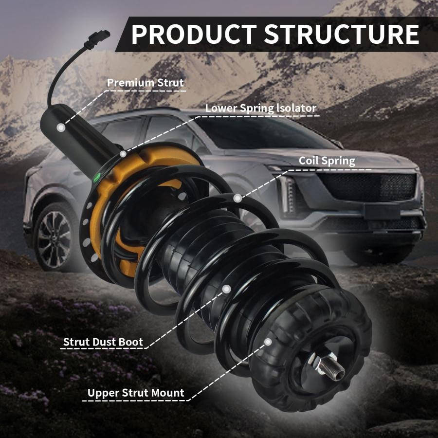 【並行輸入品】2PCS Front Shock Absorber Strut Assembly Compatible with Cadillaの画像