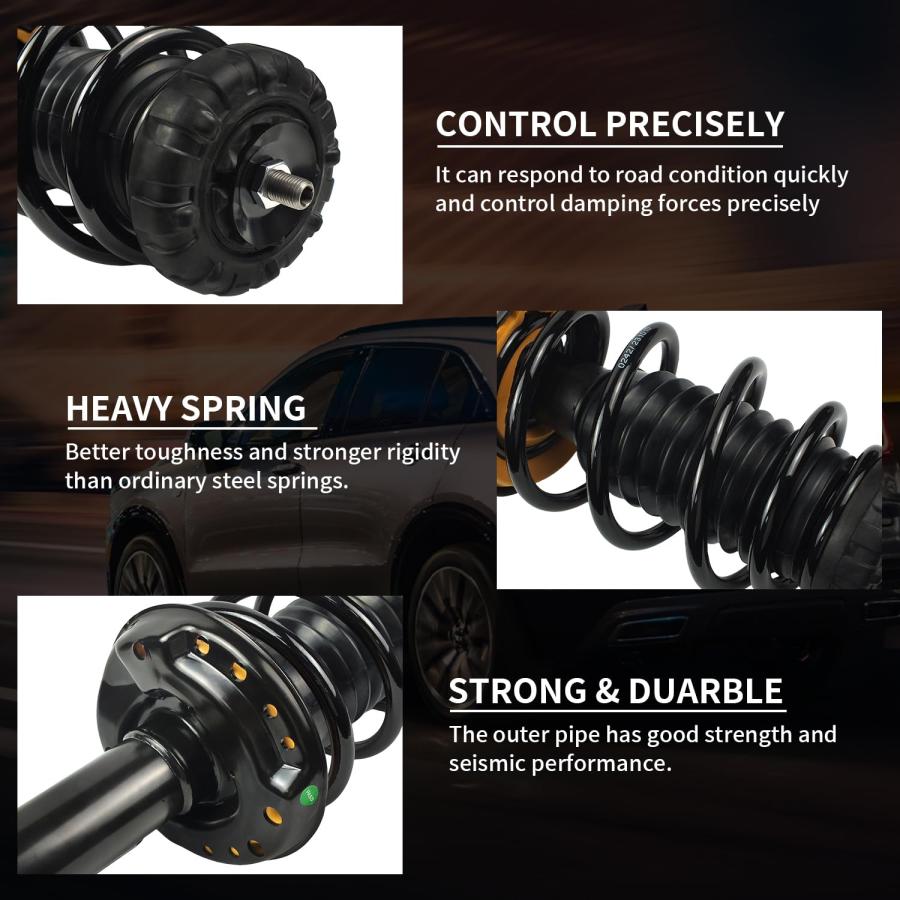 【並行輸入品】2PCS Front Shock Absorber Strut Assembly Compatible with Cadillaの画像