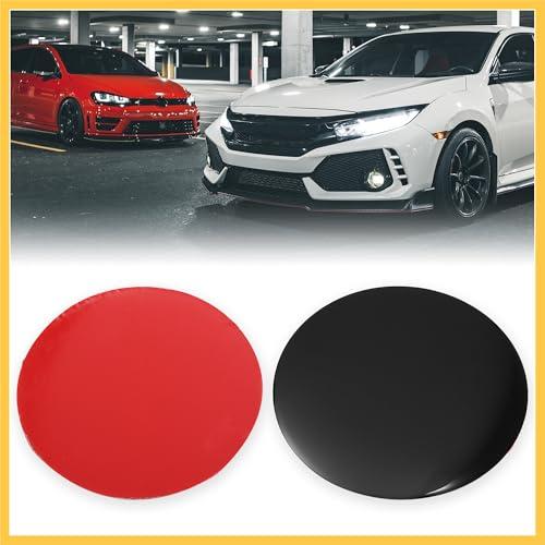【並行輸入品】REPAIROCK 4pcs 70mm Black Car Universal Wheel Center Hub Caps Emの画像