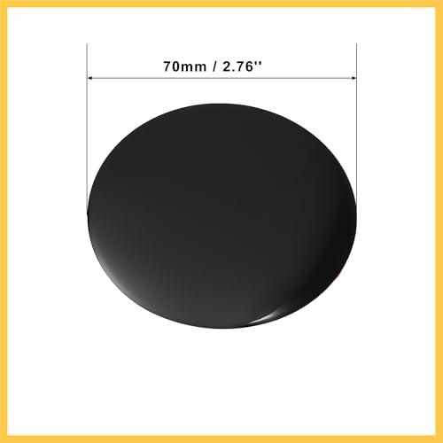 【並行輸入品】REPAIROCK 4pcs 70mm Black Car Universal Wheel Center Hub Caps Emの画像