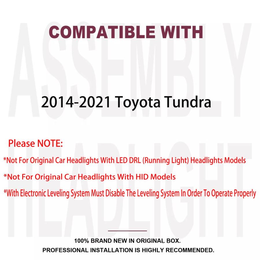 【並行輸入品】Factory Halogen Headlights Assembly For 2014 2015 2016 2017 Toyo_3