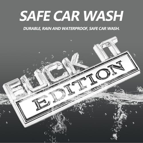 【並行輸入品】Icyhaws 2PCS Fuck IT Edition Car Emblem, Universal 3D Metal Badgの画像