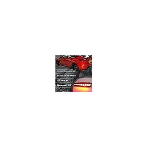 【並行輸入品】GEEGEETOP Red Lens Rear Fog Bumper Reflector Brake Tail Sequenti_8