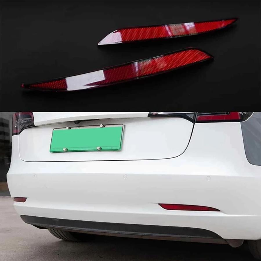 【並行輸入品】Nawwgy Left Right Side Tail Rear Bumper Reflector Reflective Lig_9