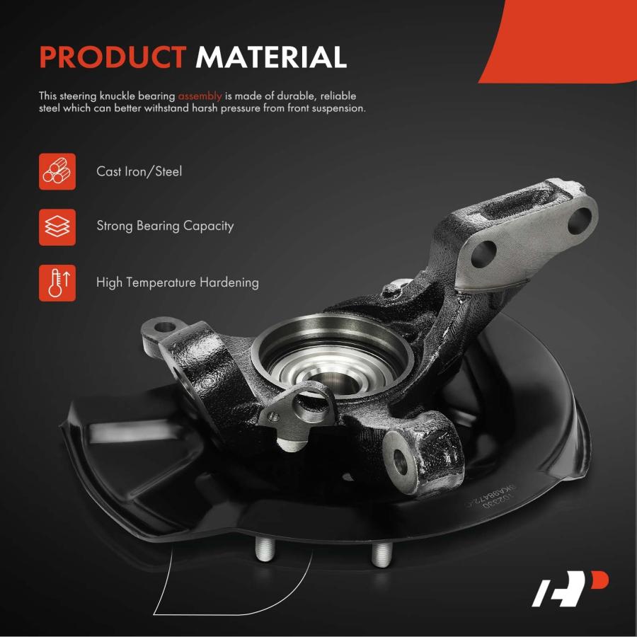 【並行輸入品】A Premium Front Right Passenger Side Steering Knuckle & Wheel Be_9