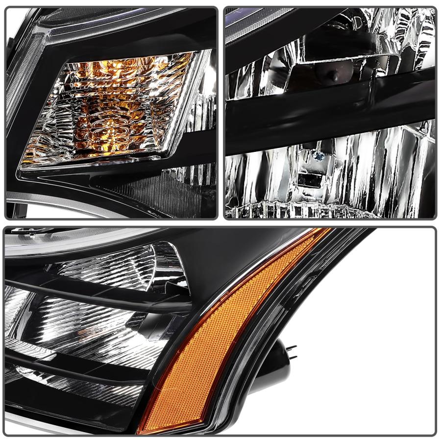 【並行輸入品】LSAILON Fit For Ford For Focus 2010 2011 Headlight Assembly Blac_3
