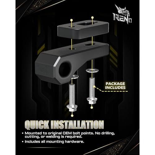 【並行輸入品】RENOブラックリア牽引フック。 RENO Bronco Rear Tow Hooks， Tow Point Hooks Fits_7