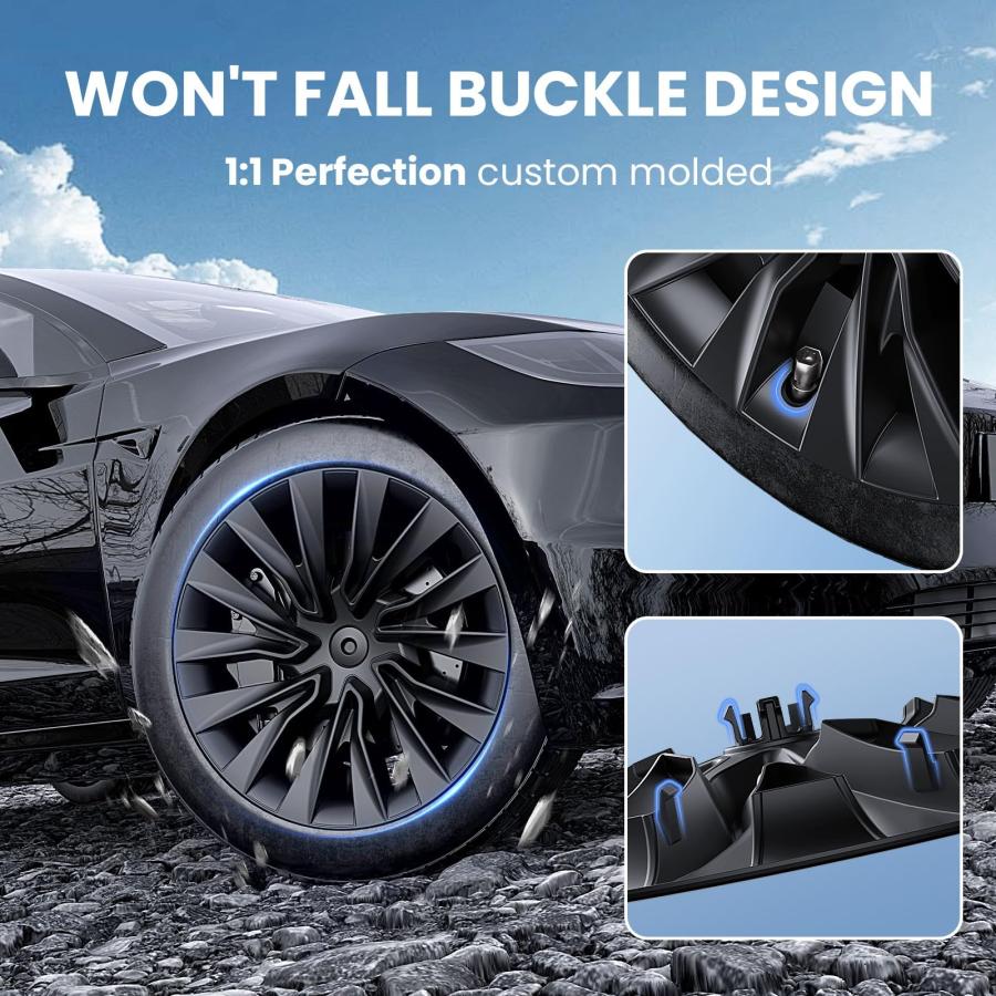 並行輸入品】Atuvin Hubcap ホイールカバー Tesla Model 3 Highland 18