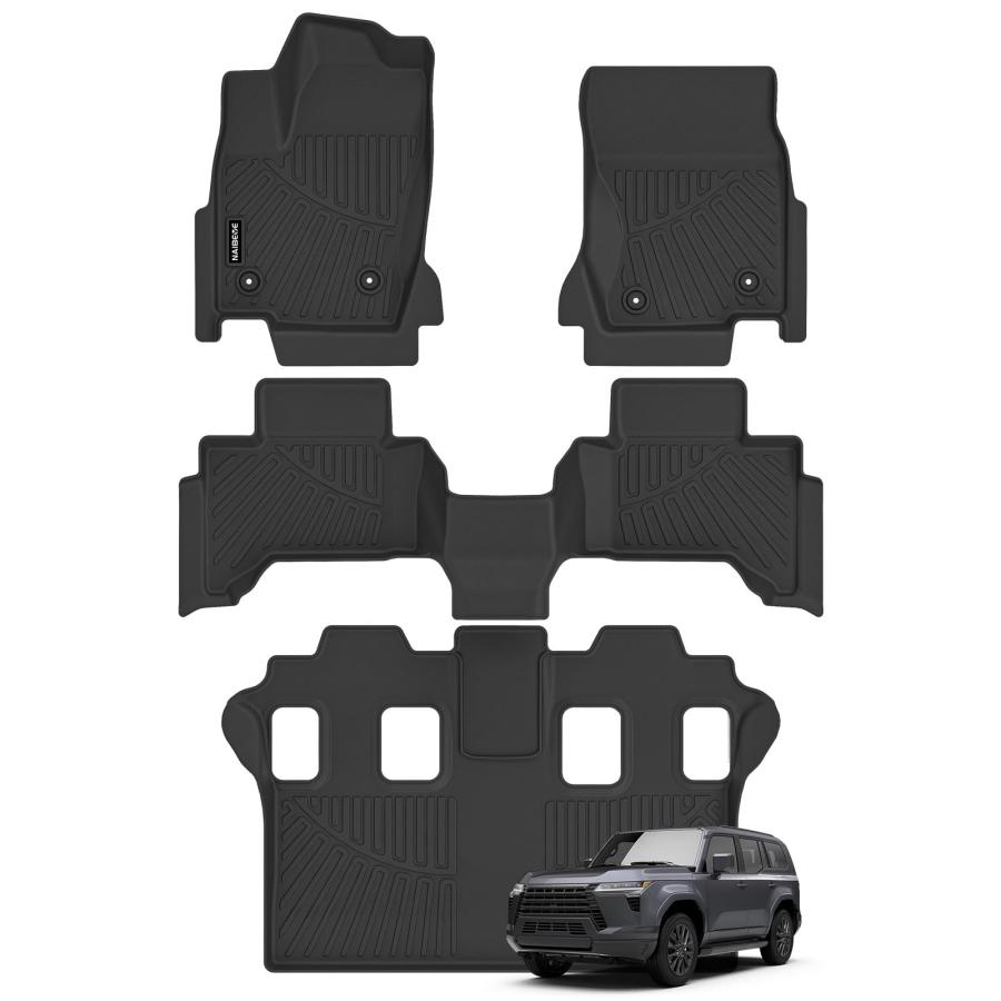 SGLEULRC Car Cargo Liner Trunk Mat For Lexus GX550 GX 550 6 Seat 2024, Tailored Leather Boot Mats Rear Trunk Cargo Tray Liners Antislip Carpet All Weather Protector Pad Interior Accessories - View #10