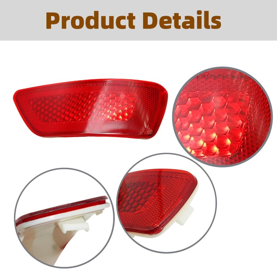 【並行輸入品】Narcilors 57010721AC Rear Bumper Trim Reflector Lights Replaceme_9