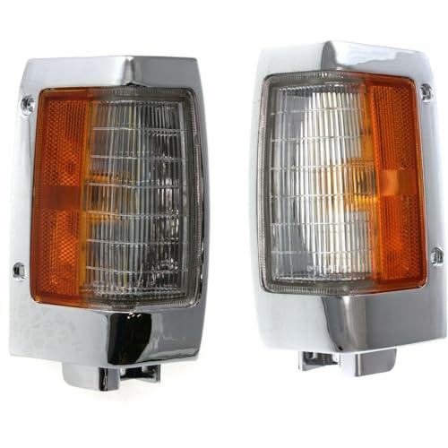 【並行輸入品】Cyllde 2pcs Left Driver and Right Passenger Side Clear&Amber Len_1