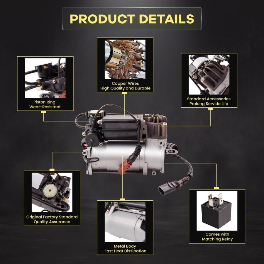 【並行輸入品】UUFHENW Air Compressor Suspension Pump 4 Door Front Left Rear Riの画像