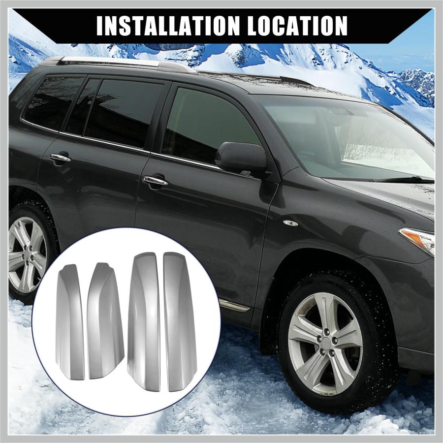 【並行輸入品】 RATCHROLL Upper/Roof Rack Rails End Cap Protection Cover Shell f