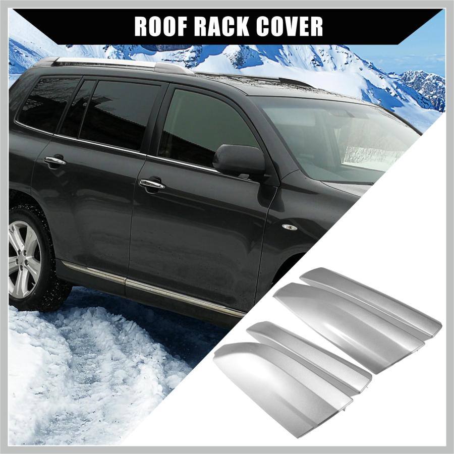 【並行輸入品】 RATCHROLL Upper/Roof Rack Rails End Cap Protection Cover Shell f