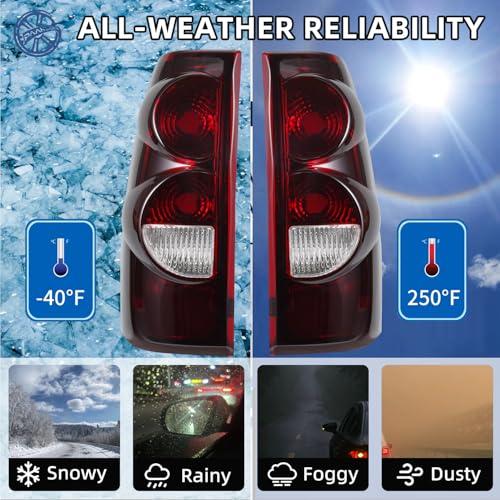 【並行輸入品】 PAANLOK Tail Light Assembly Pair Without Bulbs for 1999 2007 Che