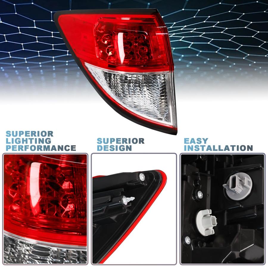 【並行輸入品】 Sheraho Tail Light Compatible with 2019 2022 Honda HRV HR V Repl