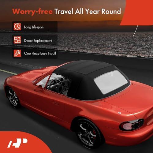 【並行輸入品】A Premium ブラック コンバーチブル ソフトトップ Mini   2003 2004 2005 2006 2007 200の画像
