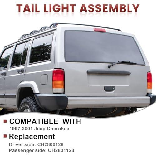 【並行輸入品】 CONLLCON Tail lights Assembly Compatible with 1997 2001 Jeep Che