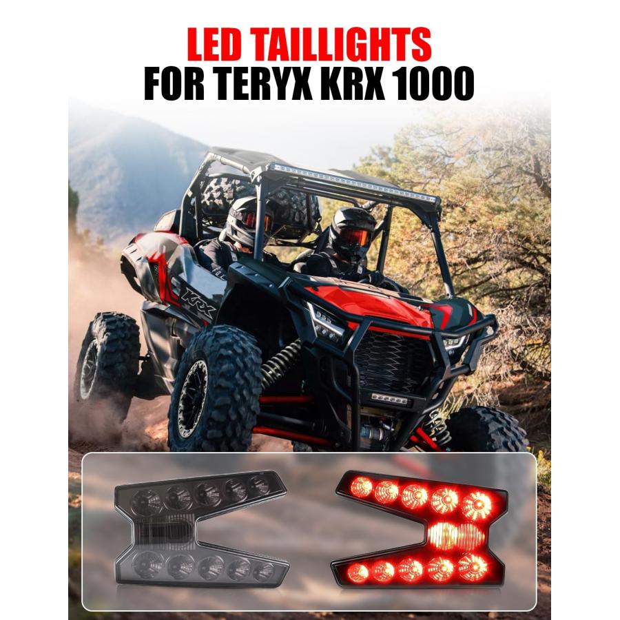 【並行輸入品】 XATVXUTV LED Tail Light for Kawasaki Teryx KRX 1000 20 25, Water