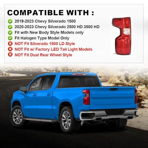 【並行輸入品】 CNNELL Tail Light Rear Lights AssemblyCompatible with 2019 2021