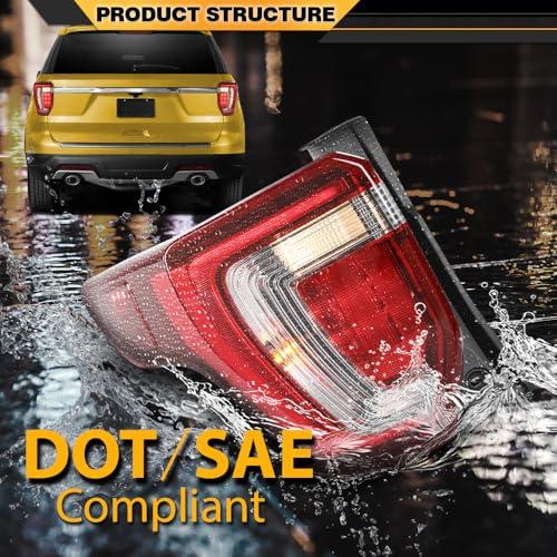【並行輸入品】 Tail Light Assembly Rear Brake Lamp Left \u0026 Right Side Compatible