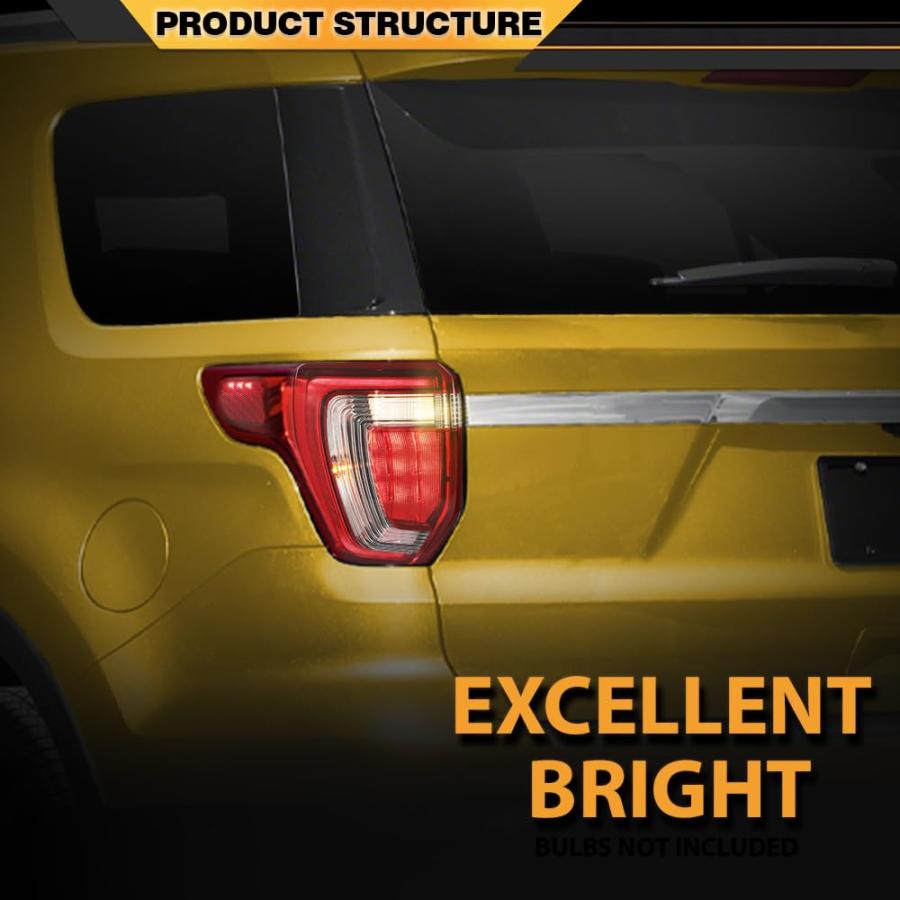 【並行輸入品】 Tail Light Assembly Rear Brake Lamp Left \u0026 Right Side Compatible