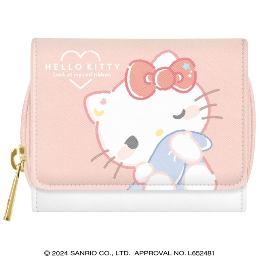 ☆ むにゃっとハローキティ ラウンド三つ折り財布 キャラクター 三