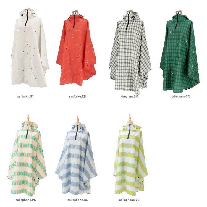 ☆ gingham.GR レインコート ポンチョ レディース 通販 レインポンチョ カッパ 雨具 FREE フリーサイズ レディーズ 通勤 通学 男女兼用 巾｜lucky13｜11