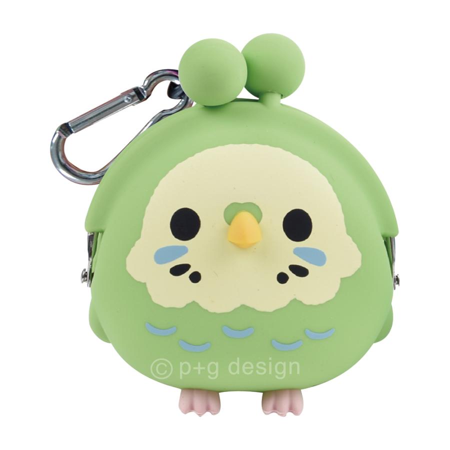 ☆ インコグリーン 3D POCHI FRIENDS シリコン がま口 キャラクター