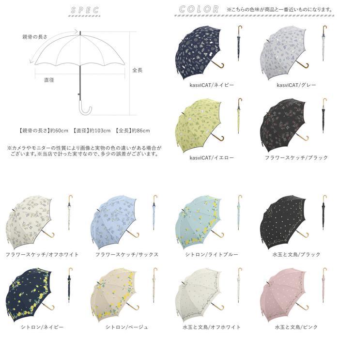 ☆ 水玉と文鳥/ピンク シルバーコーティング 雨晴兼用 60cm ☆ 水玉と文鳥/ピンク シルバーコーティング 雨晴兼用 60cm