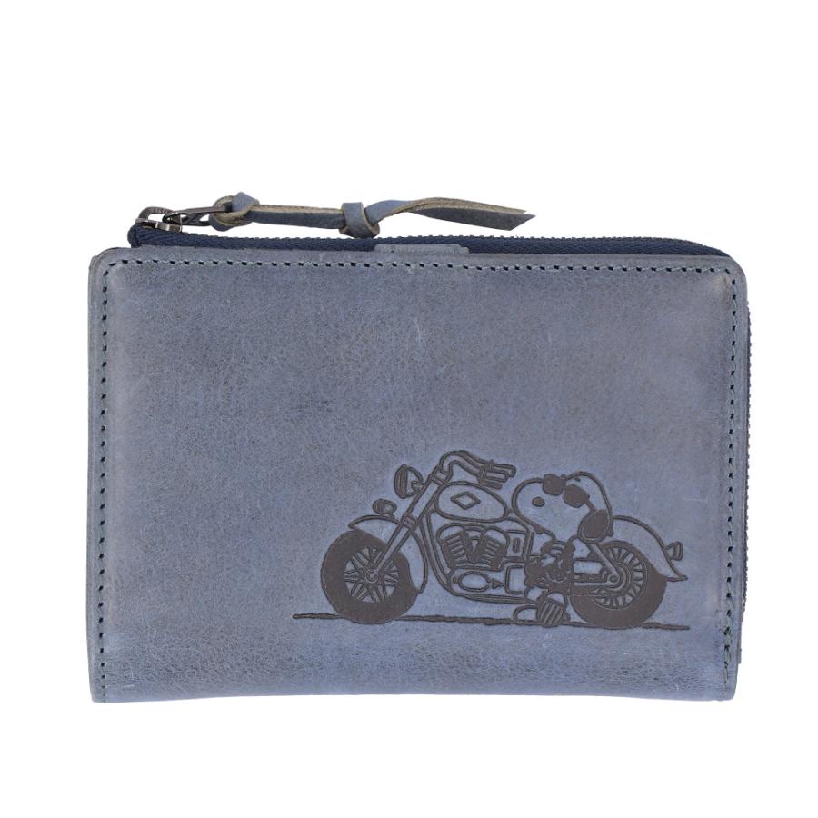 ☆ BLUE PEANUTS JOE COOL R二つ折り財布 スヌーピー 財布 本革 二つ折 