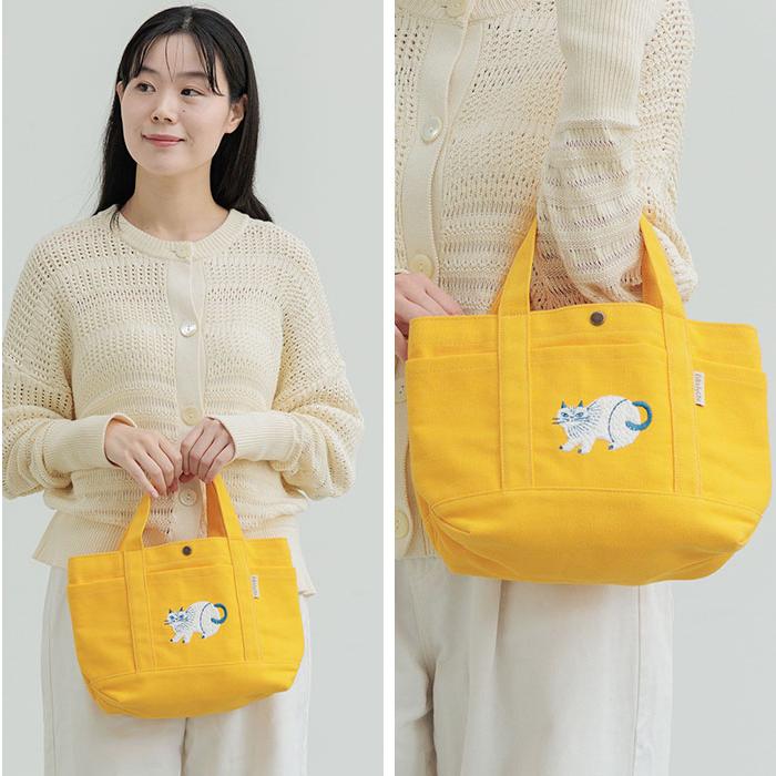 ☆ ブラウン fika lycka 帆布トート サガラ刺繍 fikalycka トート