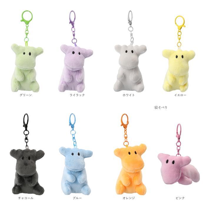 ☆ グリーン お座り moz モズ カラーぬいぐるみチャーム キーホルダー