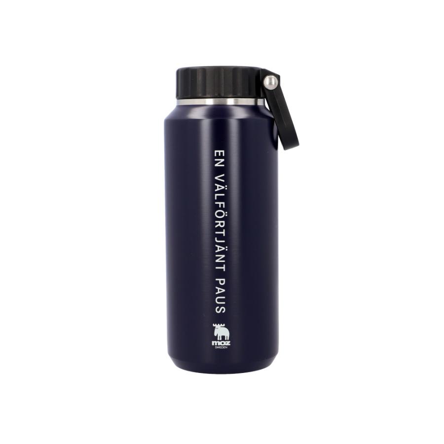 ☆ ネイビー moz ステンレスボトル ハンドル付 500ml モズ 水筒 マイ
