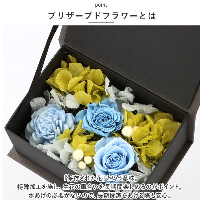 ☆ ブルー Small garden フラワーボックス ボックスフラワー ギフト