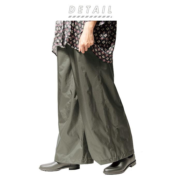 ☆ チャコール ☆ Mサイズ レインパンツ レディース 通販 レインウェア ワイドパンツ パンツ ワイドパンツ マック 単品 自転車 通勤 通学 | ブランド登録なし | 03