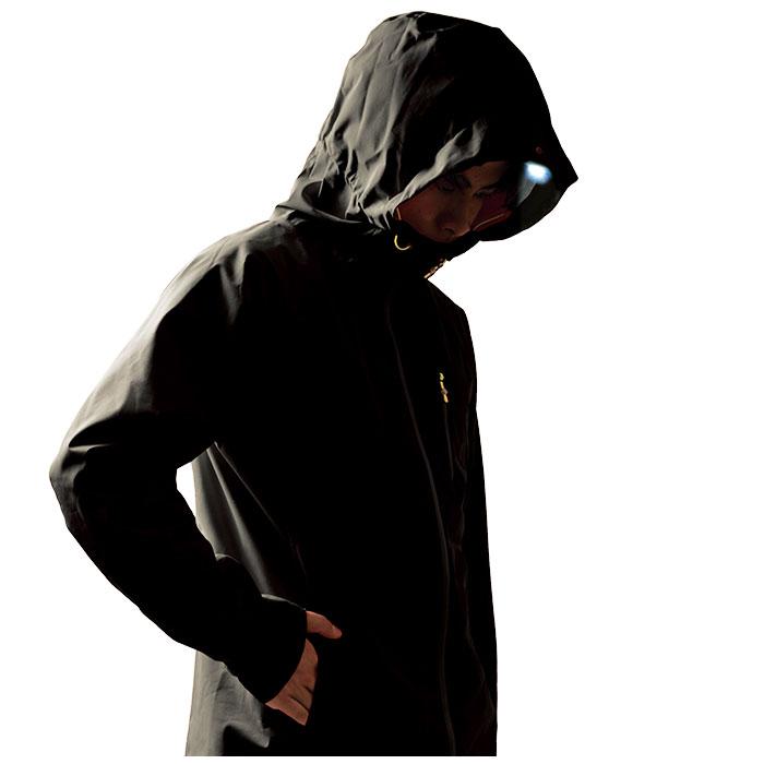 ☆ オレンジ Lサイズ Makku マック フーディライトレインジャケット AS