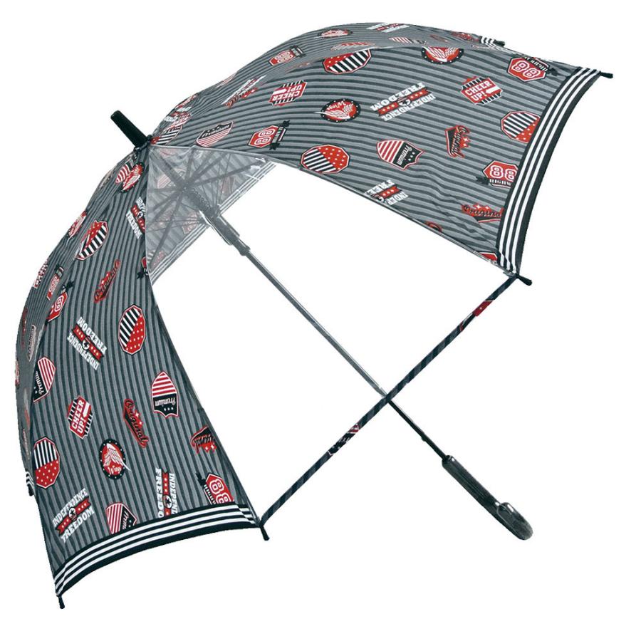 1305 ライダースグレー 傘 子供 ジャンプ傘 おしゃれ ワンタッチ キッズ 軽量 こども 子ども用 小学生 男子 男の子 55cm かっこいい グ 割引発見