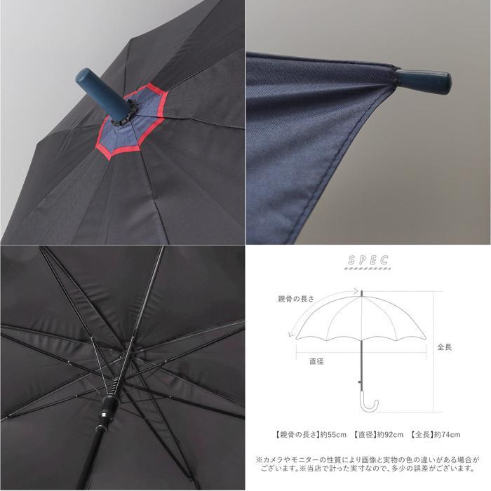 超美品　超希少　ルイフェロー　晴雨兼用　長傘　ネイビー　レッド　ロゴ ☆ ネイビー ATTAIN キッズ 晴雨兼用 ジャンプ傘 傘 55cm 男の子